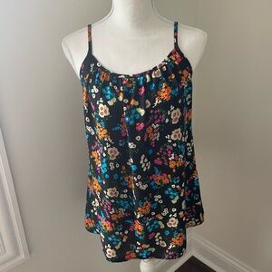 CAbi BLACK FLORAL TANK TOO